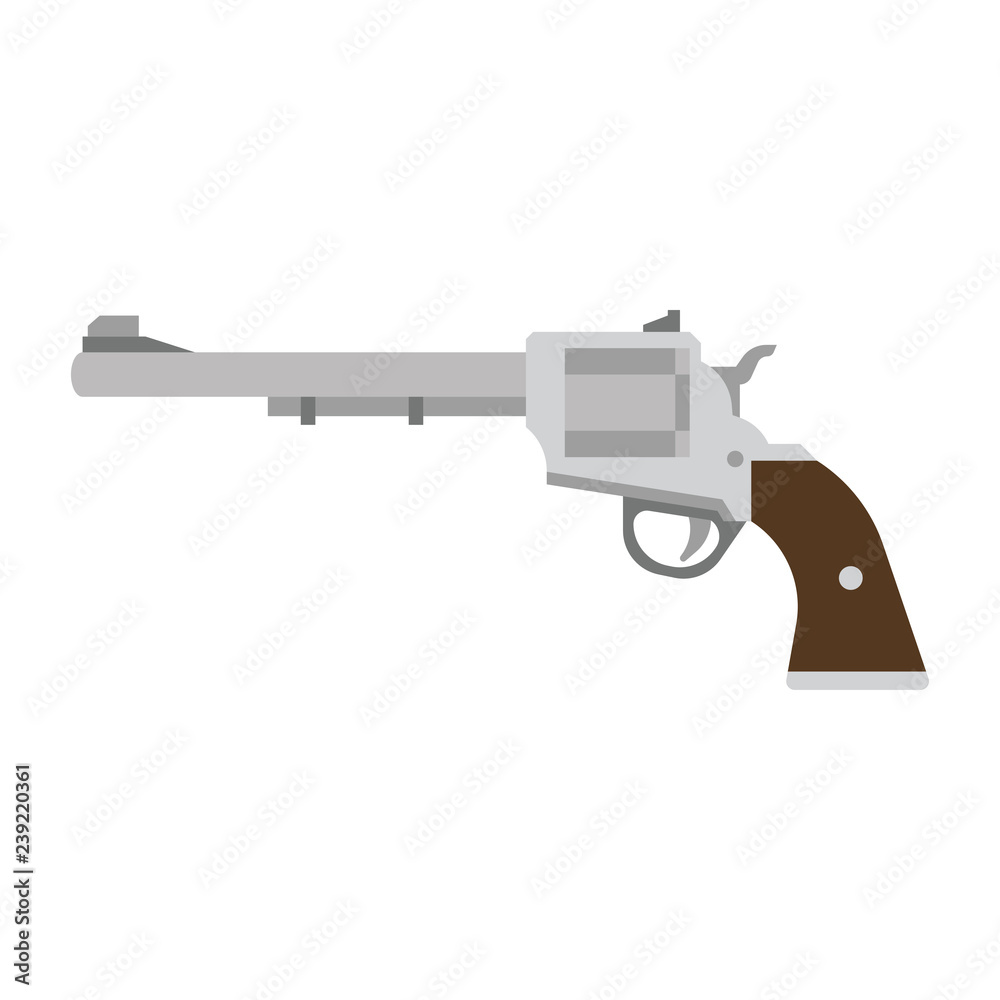 Revolver. Guns. Vector illustration. EPS 10.