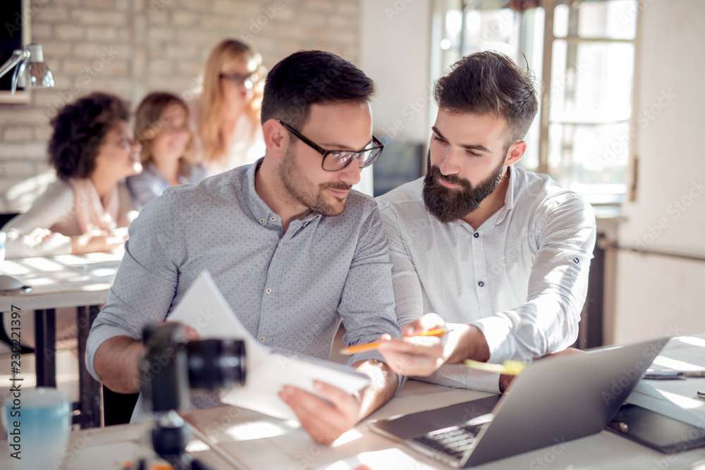 Business people working together Business people working together
