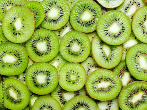 kiwi slices as background