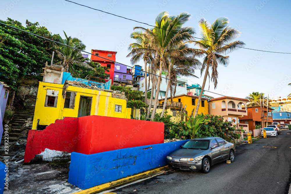 La Perla district in Old San Juan at sunrise Stock Photo | Adobe Stock