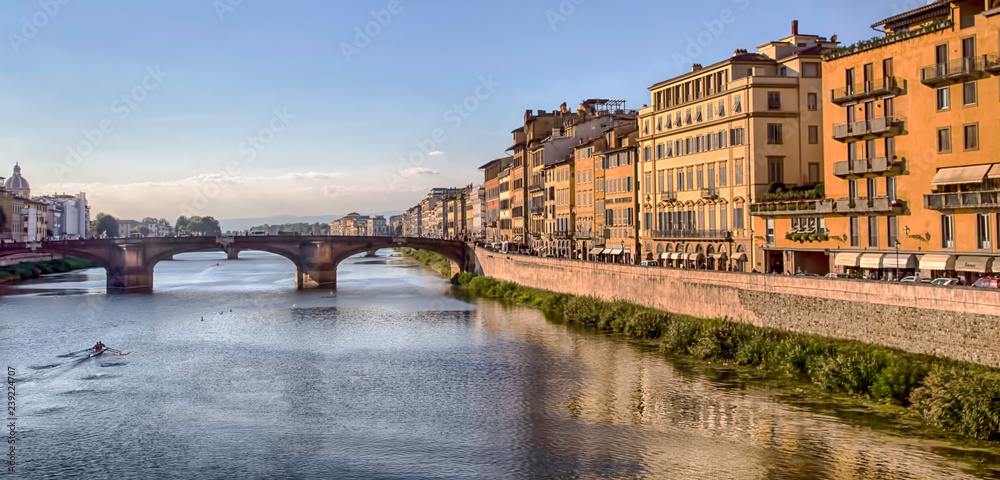 view of the river in florence italy
