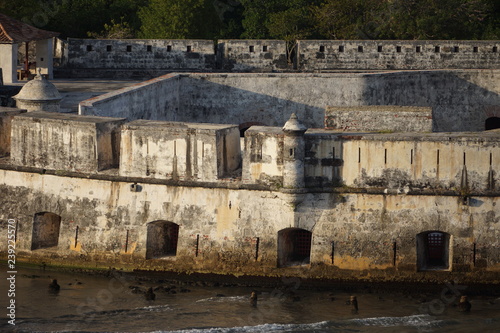 ruins of an old fortress Cartagena Columbia