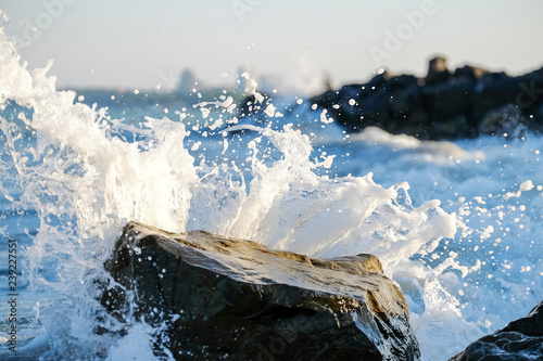 Fototapeta Naklejka Na Ścianę i Meble -  Colorful sea waves splash 7