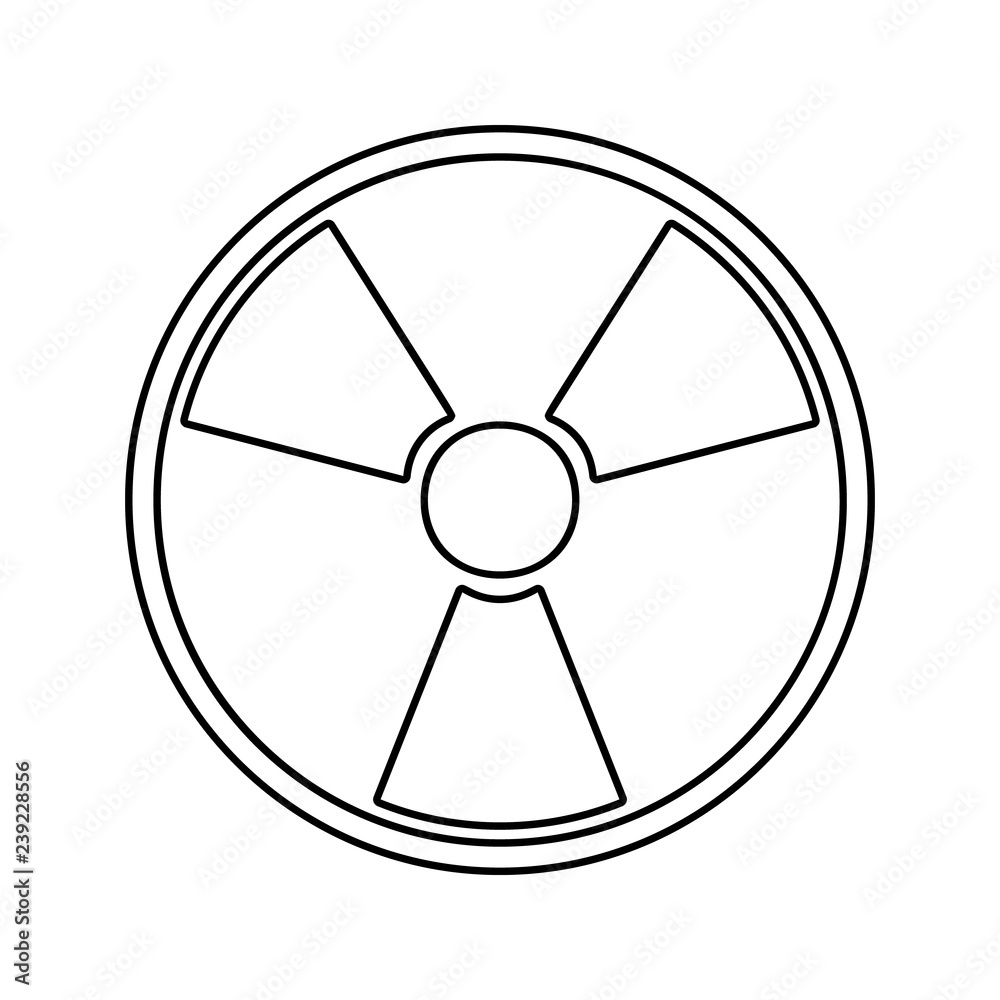 sign of radiation icon. Element of cyber security for mobile concept and web apps icon. Thin line icon for website design and development, app development sign of radiation icon. Element of cyber security for mobile concept and web apps icon. Thin line icon for website design and development, app development
