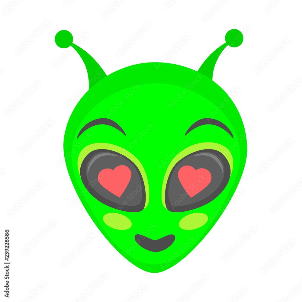 Obraz premium Alien head - love
