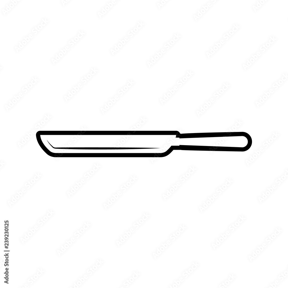 frying pan icon. Element of kitchen tools for mobile concept and web apps icon. Thin line icon for website design and development, app development frying pan icon. Element of kitchen tools for mobile concept and web apps icon. Thin line icon for website design and development, app development