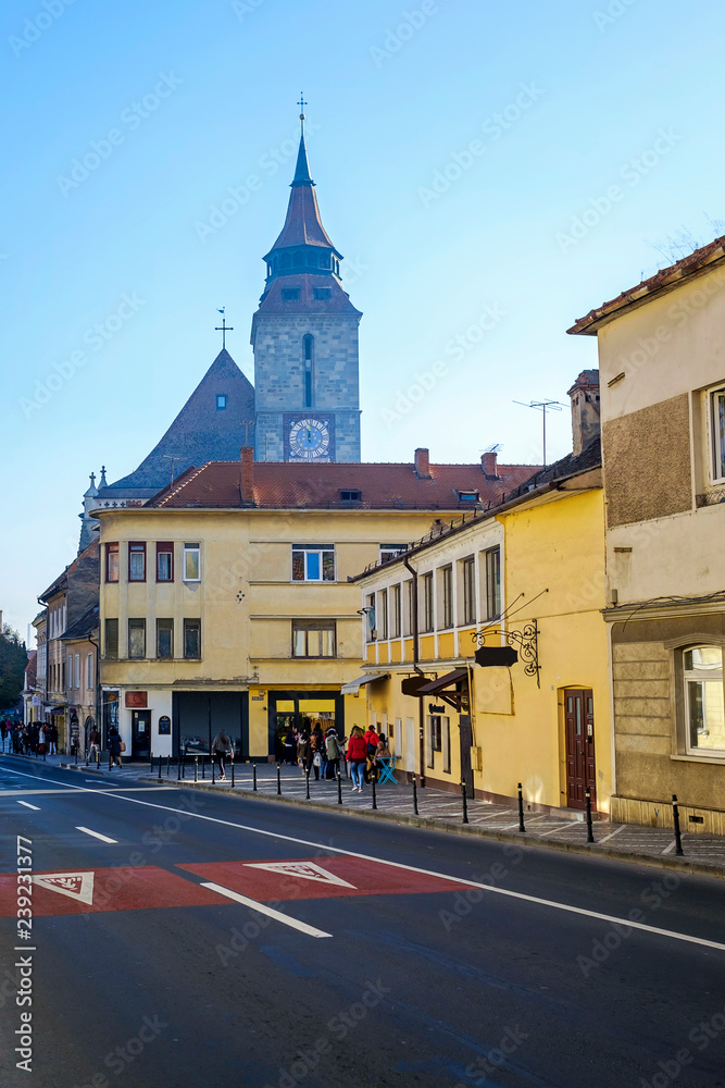 Obraz premium Streets in the center of Brasov, Romania 8