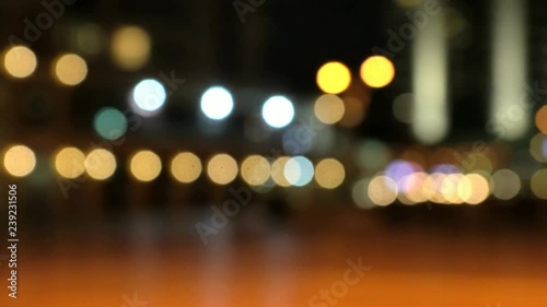 Wallpaper Mural Orange defocused street lights bokeh Torontodigital.ca