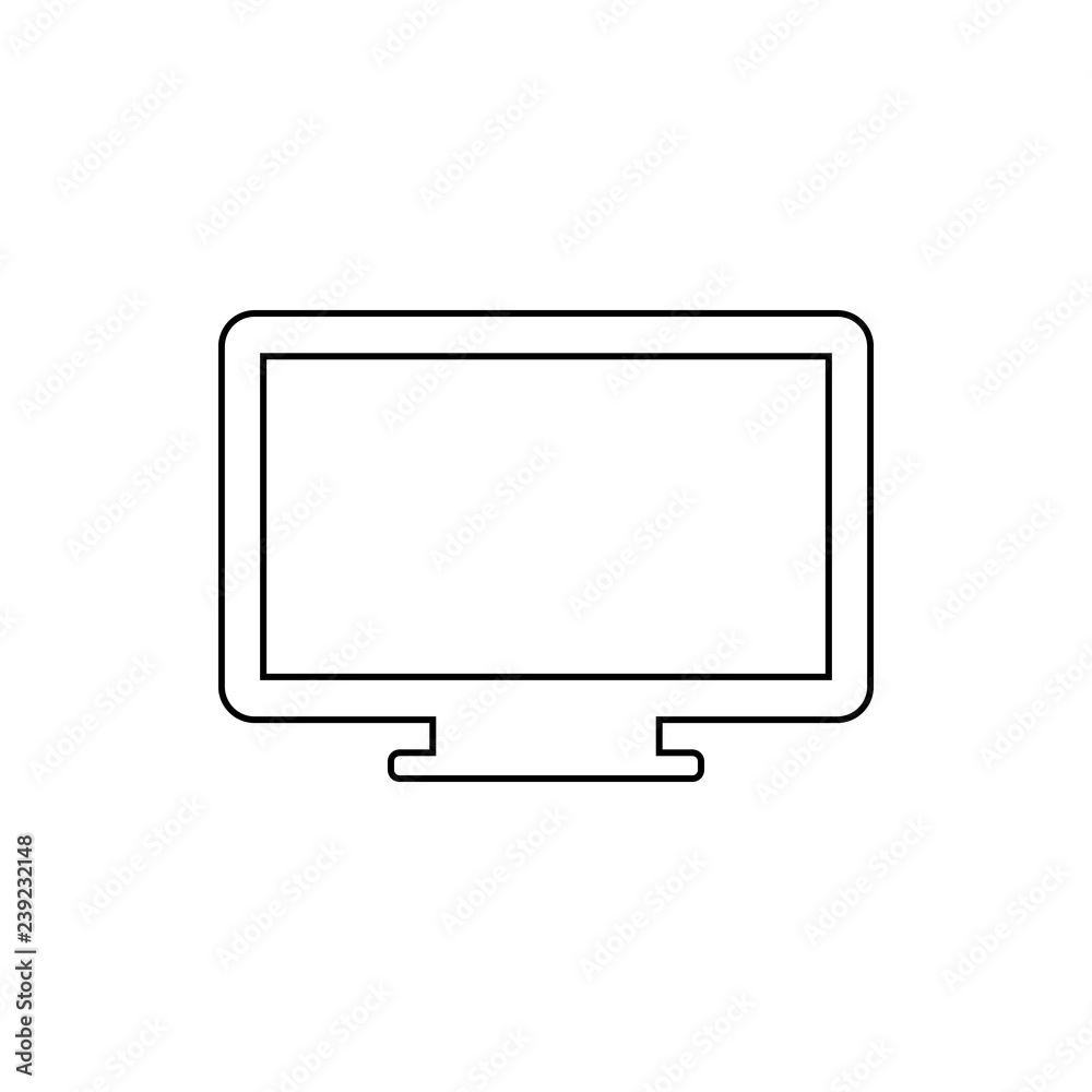 monitor icon. Element of web for mobile concept and web apps icon. Thin line icon for website design and development, app development monitor icon. Element of web for mobile concept and web apps icon. Thin line icon for website design and development, app development