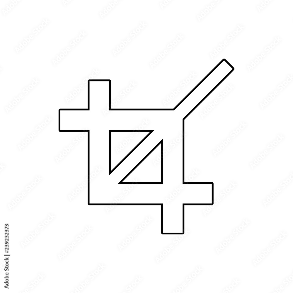 Fototapeta premium zoom sign icon. Element of web for mobile concept and web apps icon. Thin line icon for website design and development, app development