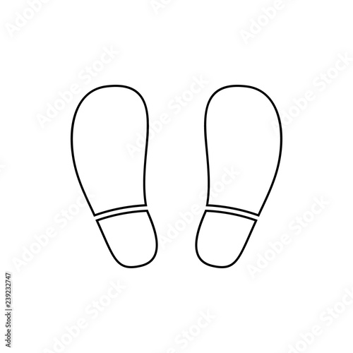 footprints icon. Element of web for mobile concept and web apps icon. Thin line icon for website design and development, app development