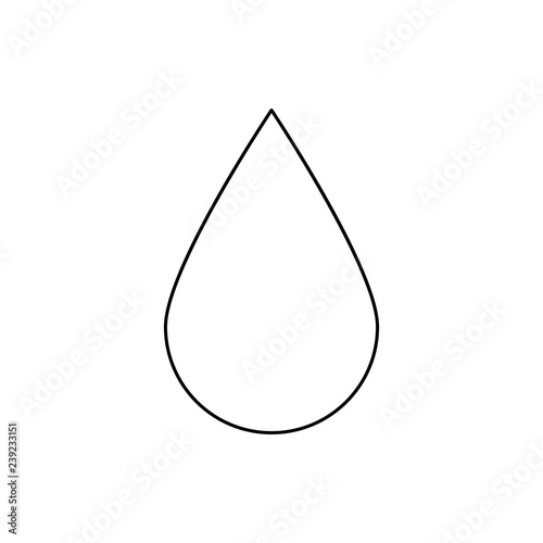 a drop icon. Element of web for mobile concept and web apps icon. Thin line icon for website design and development, app development