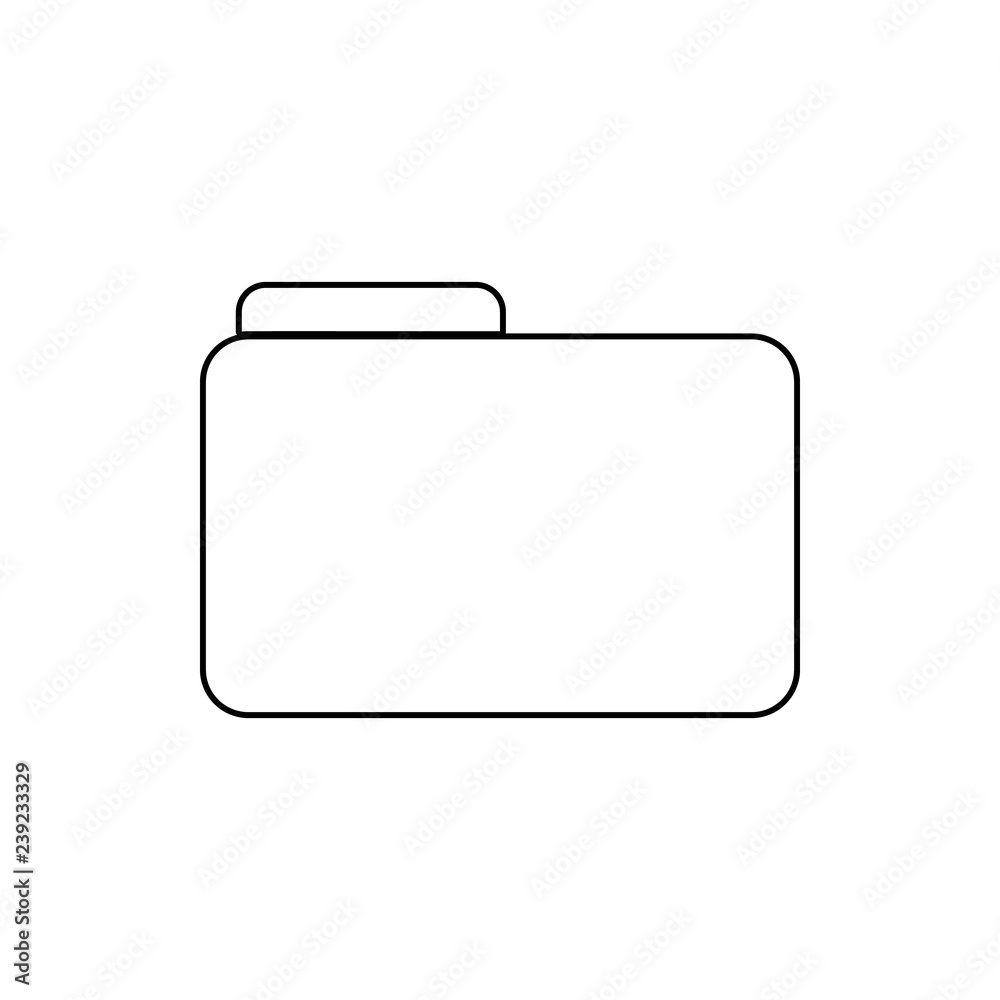 folder icon. Element of web for mobile concept and web apps icon. Thin line icon for website design and development, app development folder icon. Element of web for mobile concept and web apps icon. Thin line icon for website design and development, app development