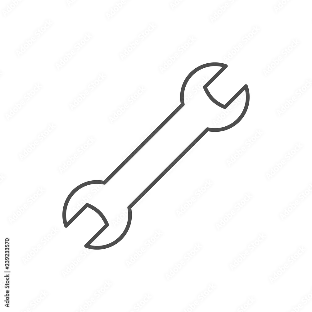 wrench icon. Element of web for mobile concept and web apps icon. Thin line icon for website design and development, app development wrench icon. Element of web for mobile concept and web apps icon. Thin line icon for website design and development, app development