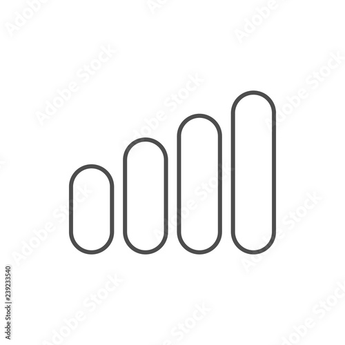 signal scale icon. Element of web for mobile concept and web apps icon. Thin line icon for website design and development, app development