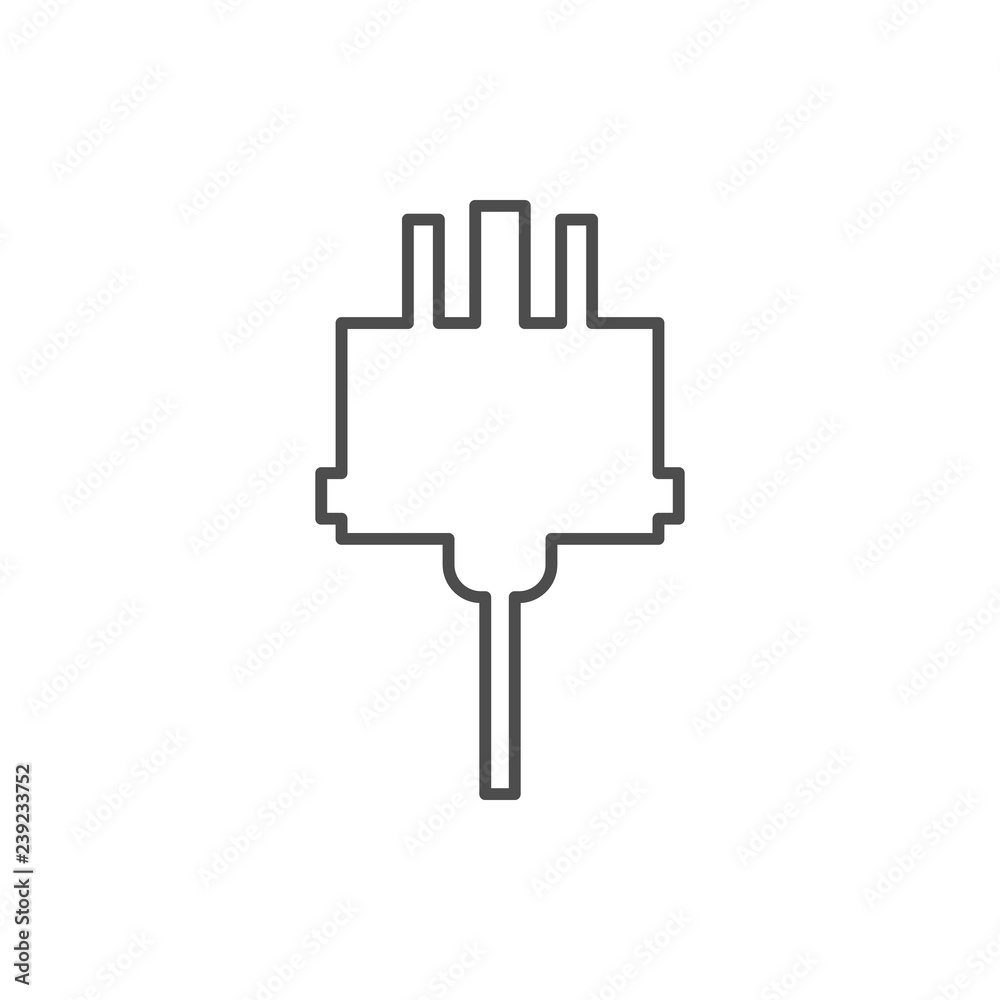 electrical plug icon. Element of web for mobile concept and web apps icon. Thin line icon for website design and development, app development electrical plug icon. Element of web for mobile concept and web apps icon. Thin line icon for website design and development, app development