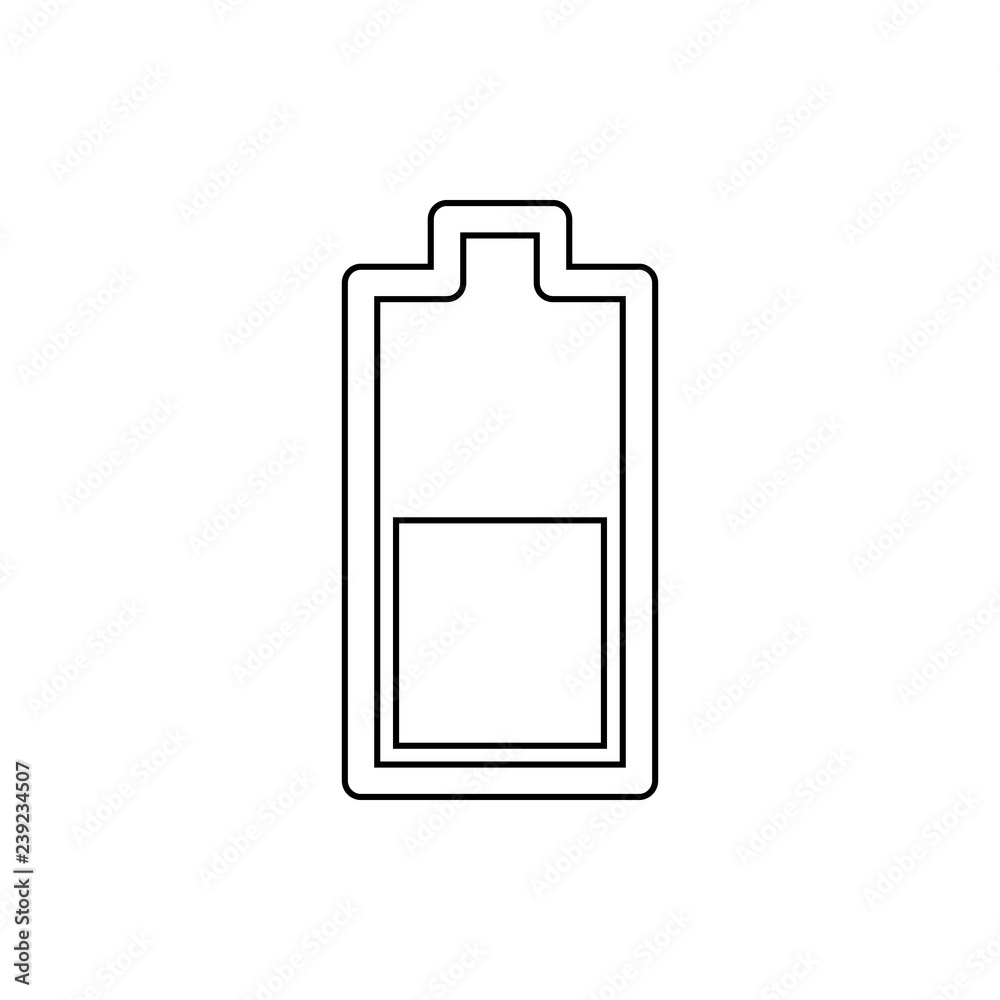average battery level icon. Element of web for mobile concept and web apps icon. Thin line icon for website design and development, app development average battery level icon. Element of web for mobile concept and web apps icon. Thin line icon for website design and development, app development