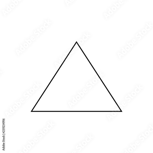 triangle icon. Element of web for mobile concept and web apps icon. Thin line icon for website design and development, app development