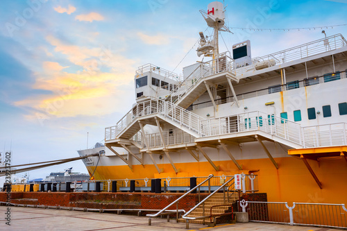 Hakkoda-Maru memorial ship at Aomori City in Japan photo