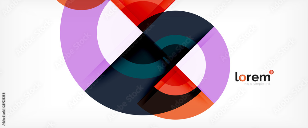 Multicolored round shapes abstract background Multicolored round shapes abstract background