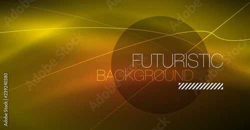 Neon glowing magic background, neon banner, night sky wallpaper. Magic light effect. Christmas abstract pattern.