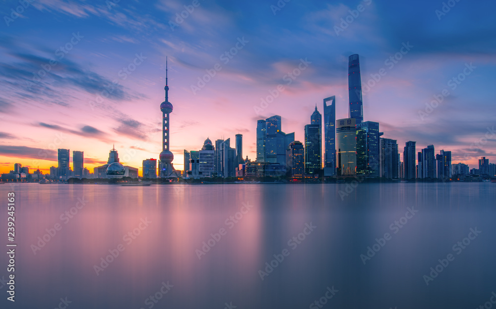 The Shanghai at sunrise