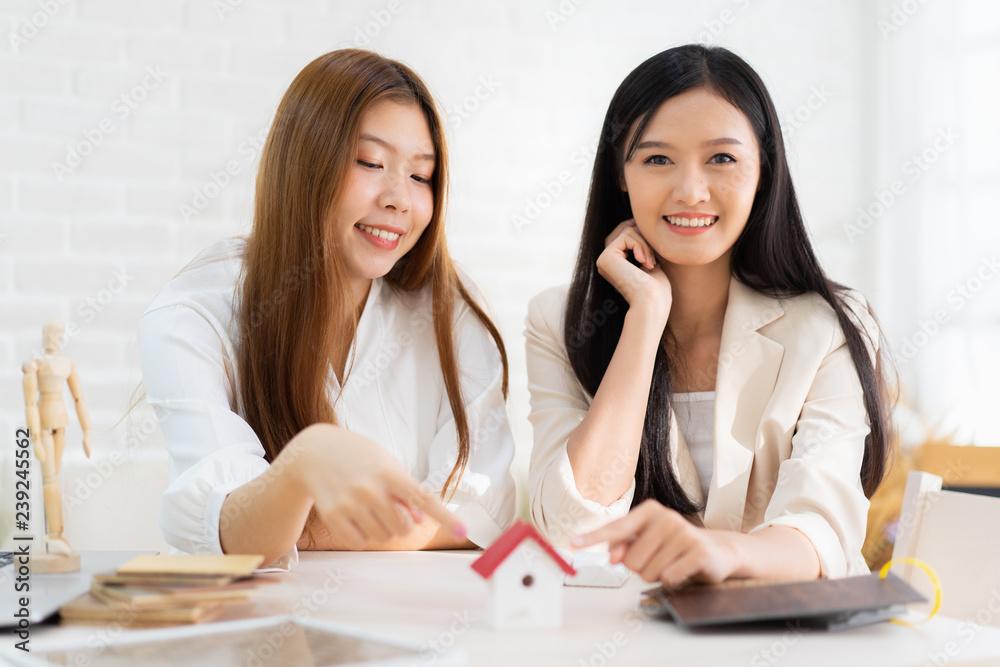 Real estate problem with realtor, lawyer or architect, clients having claim about house construction.business meeting choose the design for built. Real estate problem with realtor, lawyer or architect, clients having claim about house construction.business meeting choose the design for built.