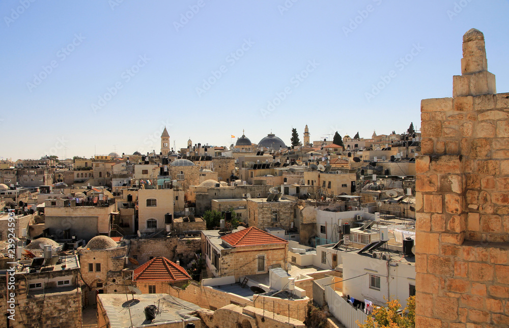 View on Old city Jerusalem, Israel