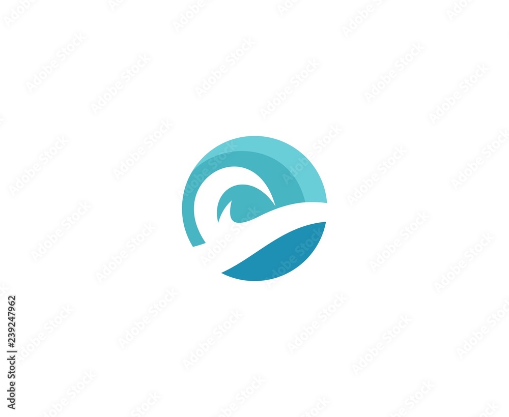 Obraz premium Wave logo