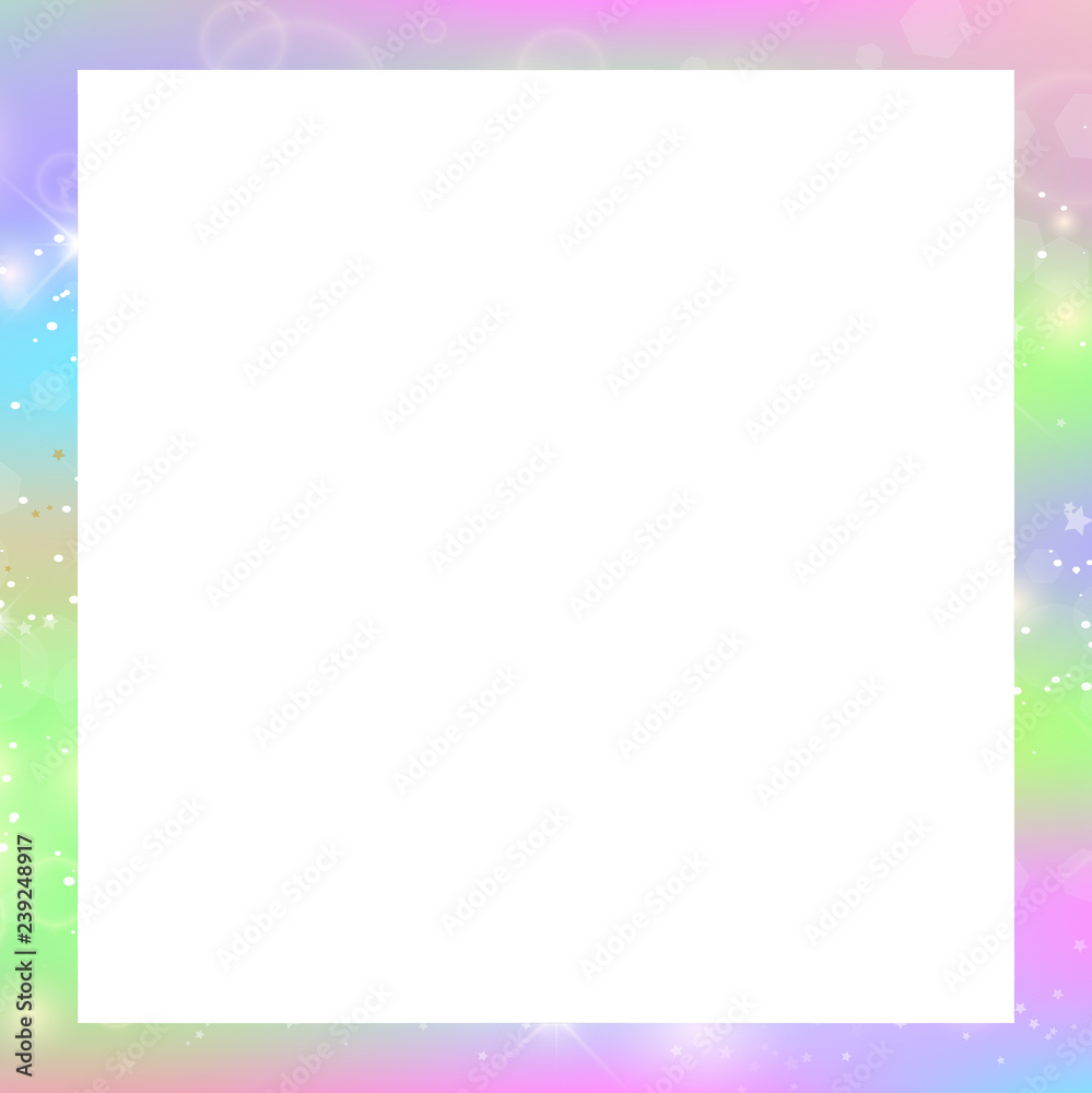 Magical border with rainbow mesh and copy space. Magical border with rainbow mesh and copy space.