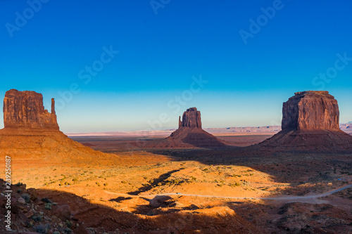 The three mittens in Monument Valley