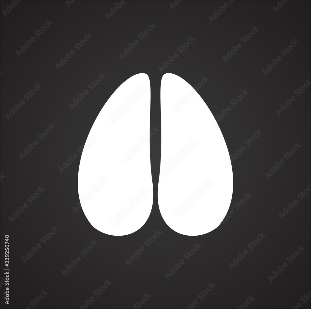 Foot print icon on black background for graphic and web design, Modern simple vector sign. Internet concept. Trendy symbol for website design web button or mobile app Foot print icon on black background for graphic and web design, Modern simple vector sign. Internet concept. Trendy symbol for website design web button or mobile app