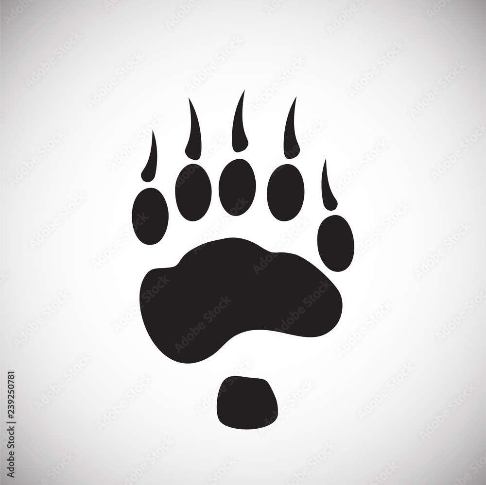 Foot print icon on white background for graphic and web design, Modern simple vector sign. Internet concept. Trendy symbol for website design web button or mobile app Foot print icon on white background for graphic and web design, Modern simple vector sign. Internet concept. Trendy symbol for website design web button or mobile app