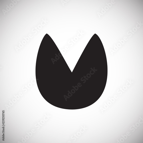 Foot print icon on white background for graphic and web design, Modern simple vector sign. Internet concept. Trendy symbol for website design web button or mobile app