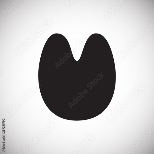 Foot print icon on white background for graphic and web design, Modern simple vector sign. Internet concept. Trendy symbol for website design web button or mobile app