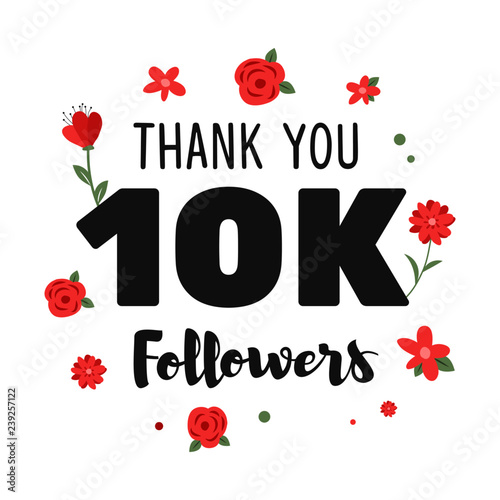 10k followers celebration design