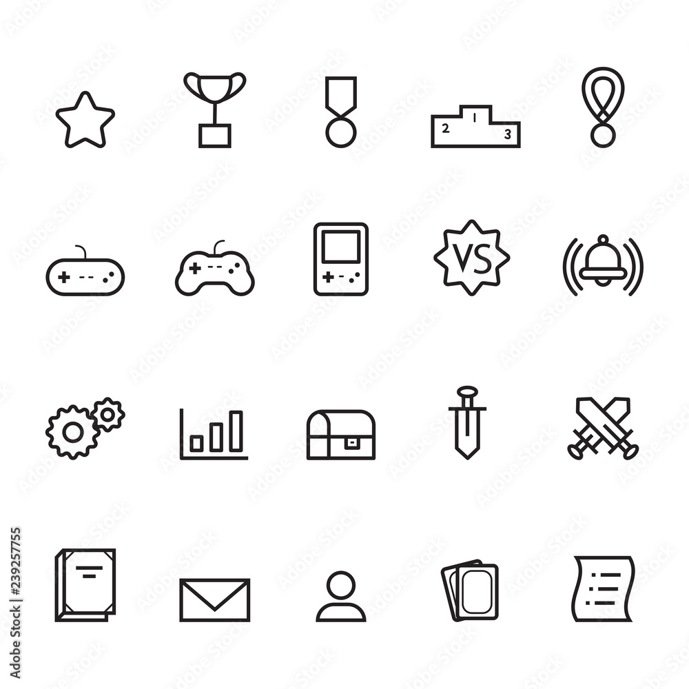 icon for application and game, vector icon for application and game, vector