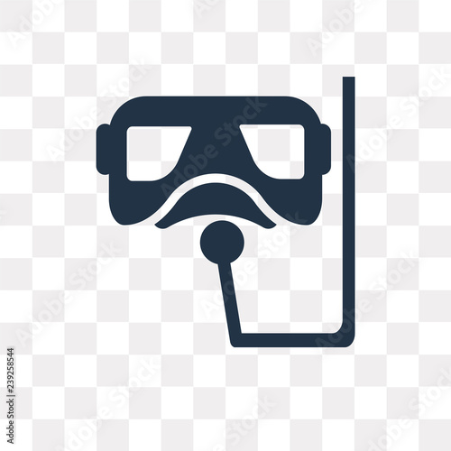 Snorkel vector icon isolated on transparent background, Snorkel  transparency concept can be used web and mobile