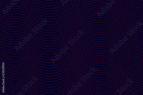 Business card wave lines background with dark red color