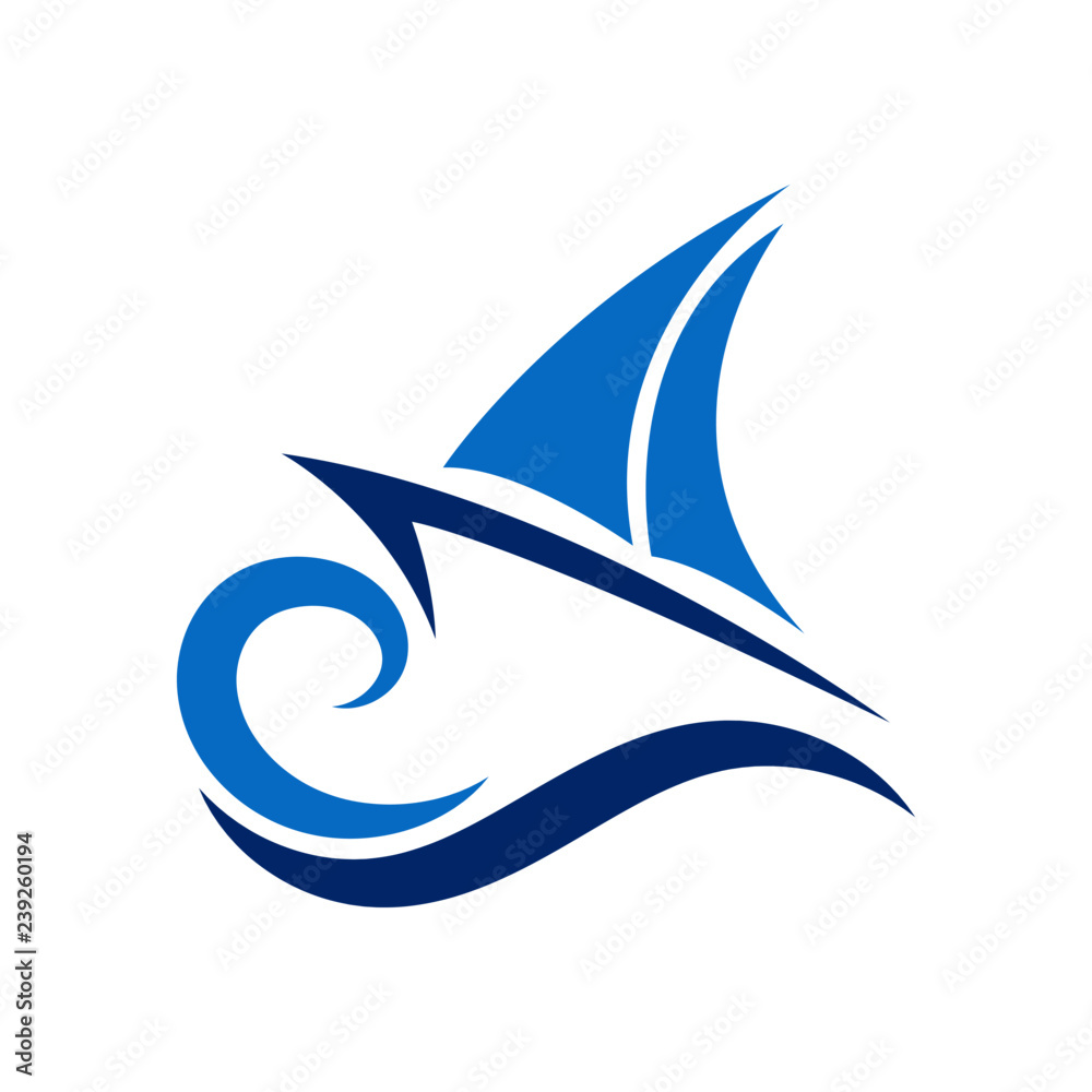 Simple Unique sail boat Icon Symbol Logo For Business Simple Unique sail boat Icon Symbol Logo For Business