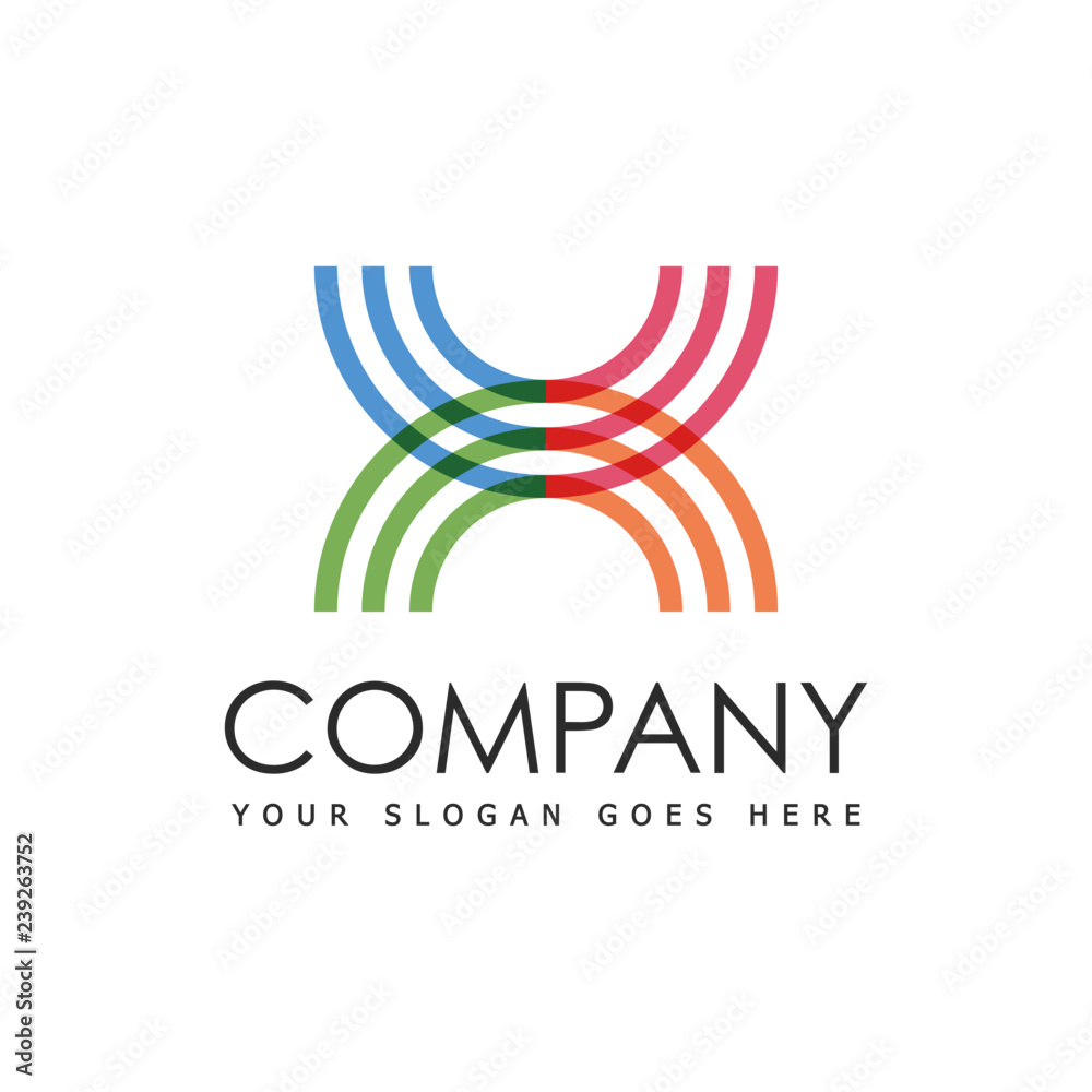 Simple Unique abstract Icon Symbol Logo For Business