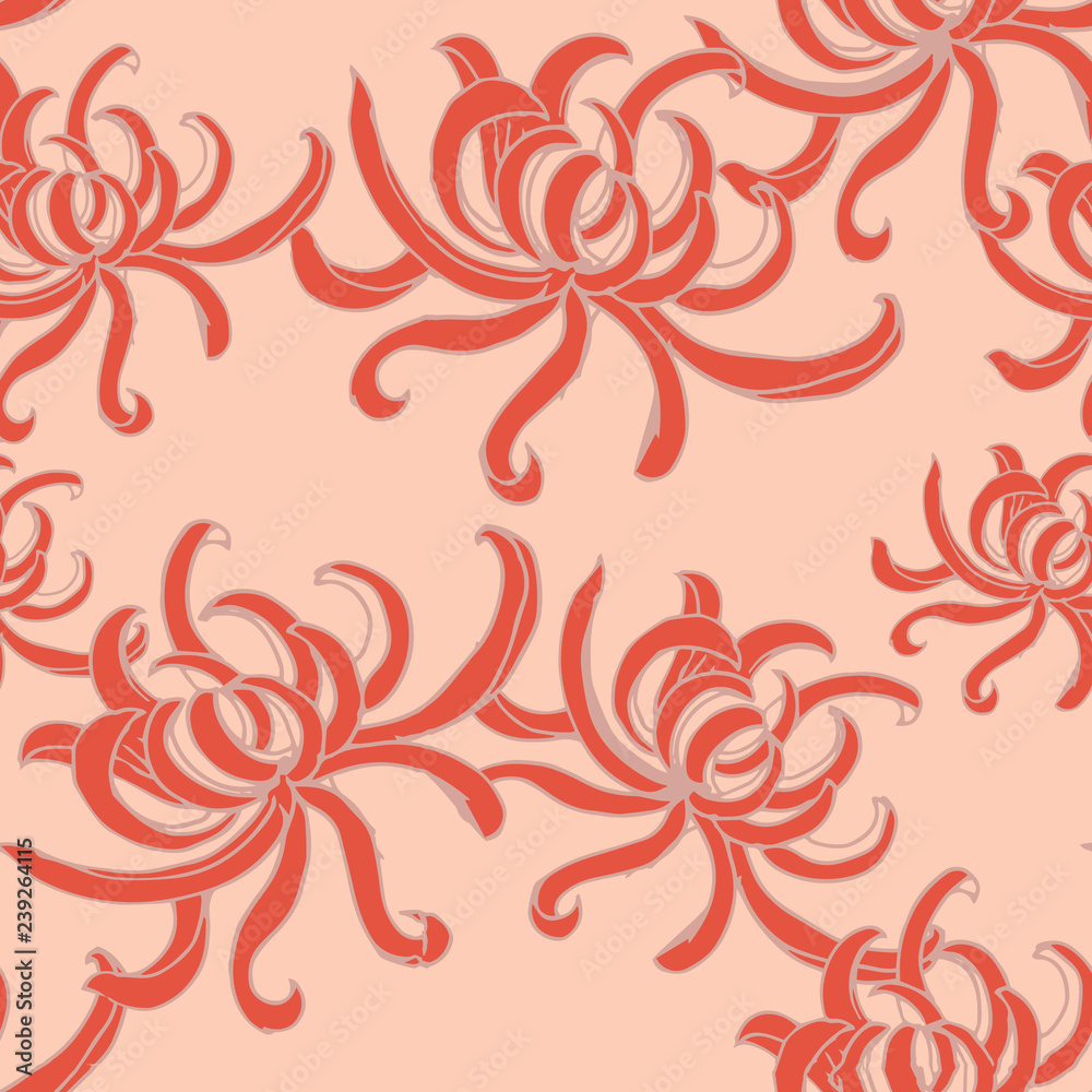 Beautiful seamless floral pattern background. Beautiful seamless floral pattern background.