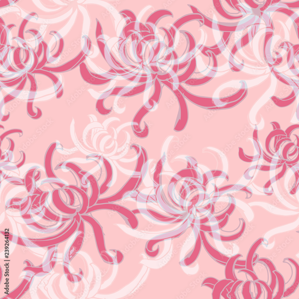 Beautiful seamless floral pattern background.