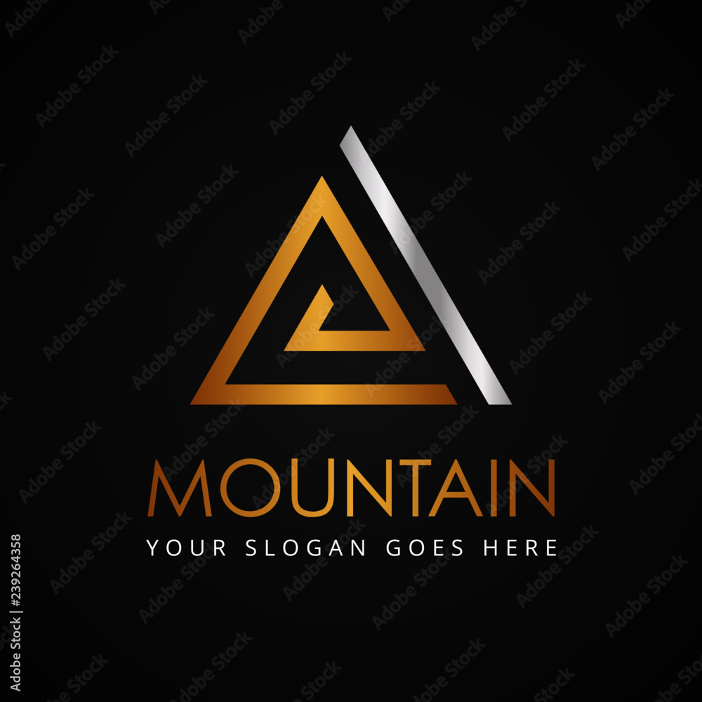 Simple Unique Mountain Icon Symbol Logo For Business Simple Unique Mountain Icon Symbol Logo For Business