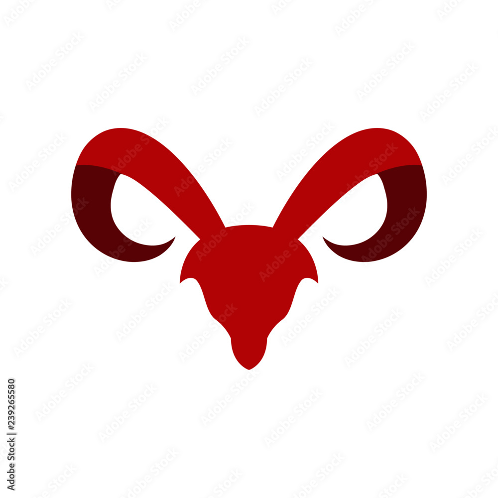 Simple Unique bull Icon Symbol Logo For Business