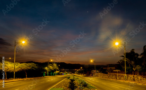 Morning on the longest street in Eilat - famous tourist resort and recreation...