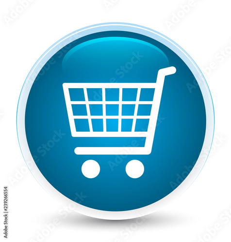Ecommerce icon special prime blue round button