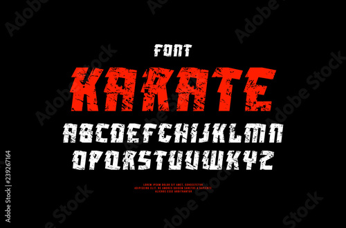 Stock vector decorative sans serif font