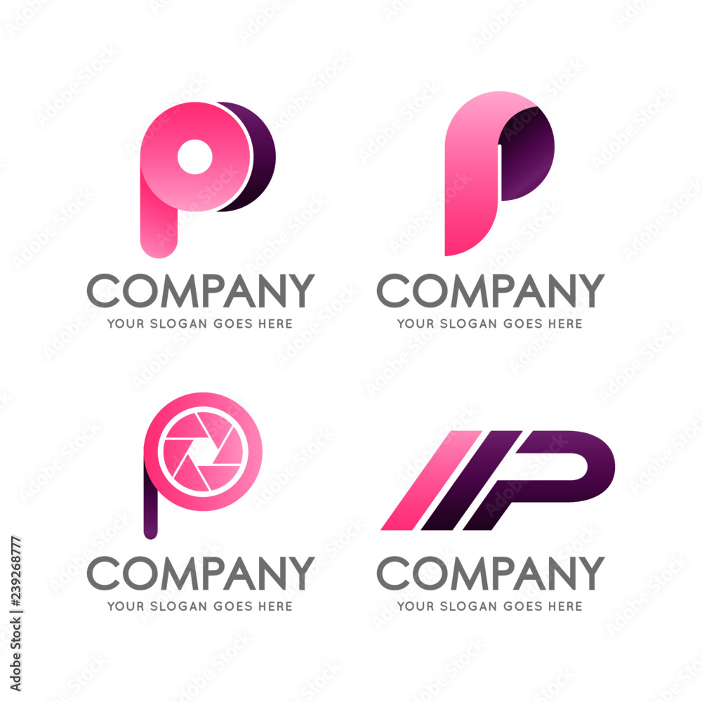 Simple Unique alphabet P Icon Symbol Logo For Business Simple Unique alphabet P Icon Symbol Logo For Business