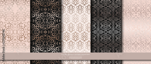 Fototapeta Luksusowa abstrakcja wzoru kolekcja jasnoróżowa tekstura tło szablon wektor wzór